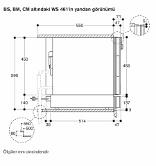 Gaggenau WS461102 400 Serisi Isıtma Çekmecesi 60x14 cm Antrasit Cam Kapı