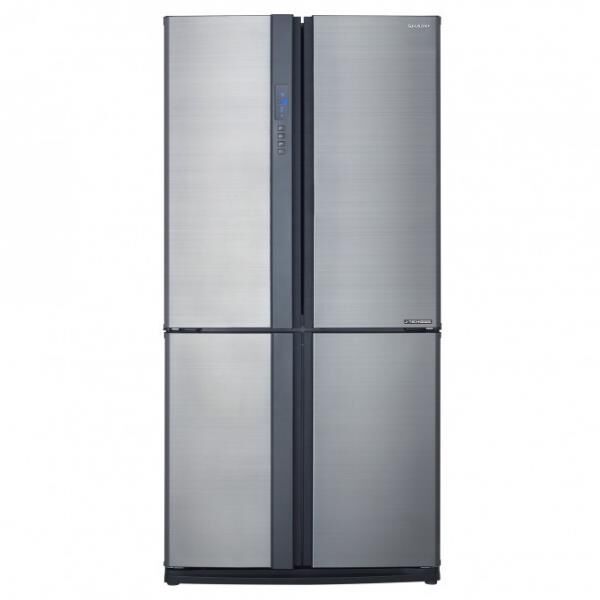 Sharp SJ-EX820F2-SL 4 Kapılı Gardırop Tipi NoFrost Buzdolabı Inox 605 Lt.
