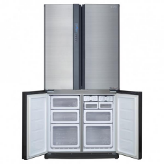 Sharp SJ-EX820F2-SL 4 Kapılı Gardırop Tipi NoFrost Buzdolabı Inox 605 Lt.