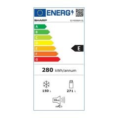 Sharp SJ-MD580M-SL 4 Kapılı NoFrost Gardırop Buzdolabı 421 Lt.