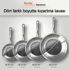 Berndes 099320 Signature Paslanmaz Çelik Tava 20 cm