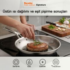 Berndes 099320 Signature Paslanmaz Çelik Tava 20 cm