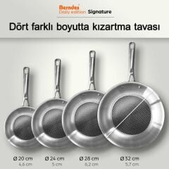 Berndes 099323 Signature Paslanmaz Çelik Tava 28 cm