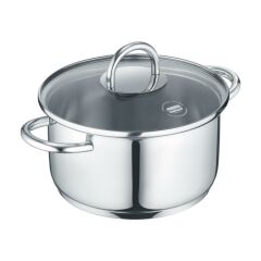 Berndes 099325 B.MINI Paslanmaz Çelik Tencere (Cam Kapaklı) 14 cm