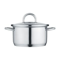 Berndes 099325 B.MINI Paslanmaz Çelik Tencere (Cam Kapaklı) 14 cm