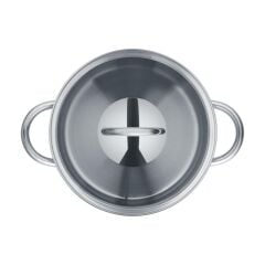 Berndes 099325 B.MINI Paslanmaz Çelik Tencere (Cam Kapaklı) 14 cm