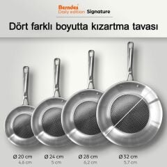 Berndes 099321 Signature Paslanmaz Çelik Tava 24 cm