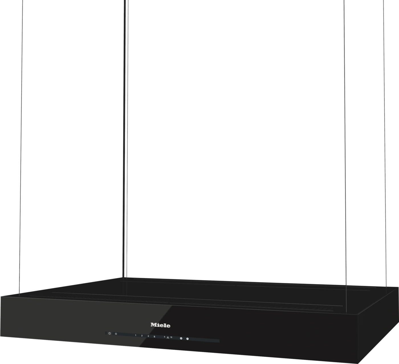 Miele DA 6708 D Aura Edition 6000 Ada Tipi Davlumbaz  Obsidian Siyahı