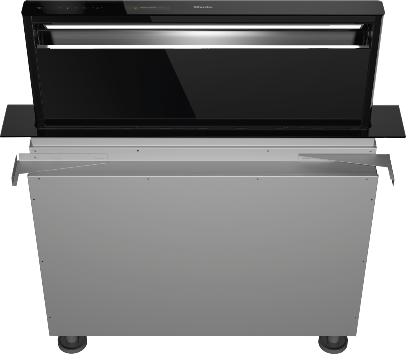 Miele DAD 4841 Black Levantar Asansör Tipi Davlumbaz Obsidian Siyahı