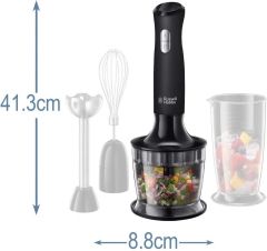 Russell Hobbs 24702-56 Matte Black El Blender Seti