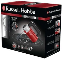 Russell Hobbs 25200-56 Retro El Mikseri Kırmızı
